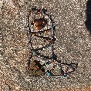 Handcrafted Unique Boot Wire Art Sculpture